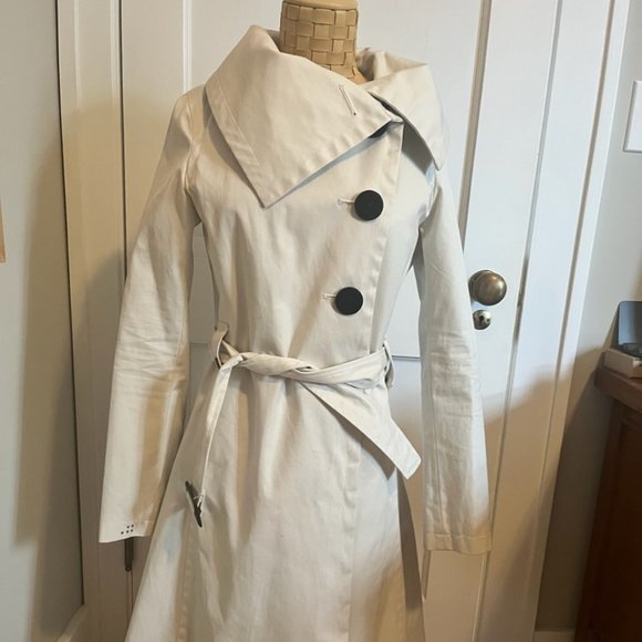 Soia & Kyo trenchcoat in bone, Size xs - Picture 1 of 6